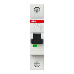   ABB S201-C16 kismegszakító, Icn=6kA, 1P, C karakterisztika, 230/440V AC, 60 V DC, In=16A