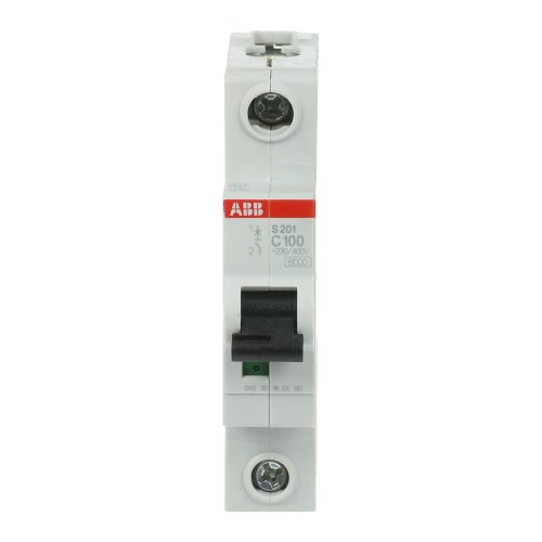 ABB S201-C100 kismegszakító, Icn = 6kA, 1P, C karakterisztika, 230/440V AC, In=100A