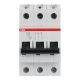 ABB S203-C50 Kismegszakító, Icn=6kA, 3P, C karakterisztika, 230/440V AC,  In=50A