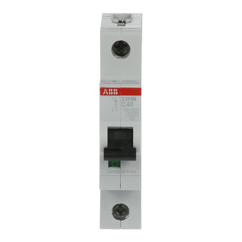 ABB S201M-C40 kismegszakító, Icn=10kA, 1P, C karakterisztika, 230/440V AC, 60 V DC, In=40A